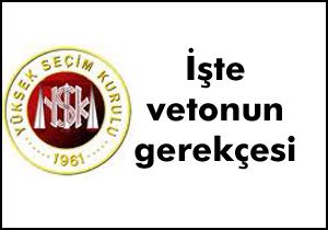 İşte bağımsızların veto gerekçesi