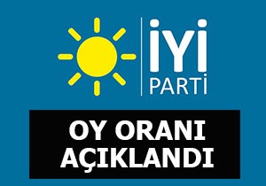 İşte İYİ Parti'nin oy oranı
