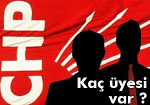 CHP'nin kaç üyesi var?