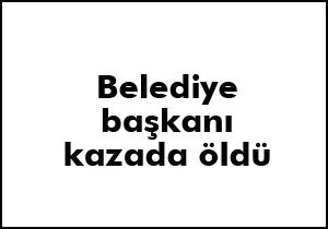 Belediye başkanı kazada öldü