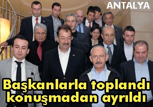 Başkanlarla toplantı 3 saat sürdü