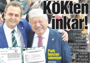 CHP'nin borçlarına Kök'ten inkar!
