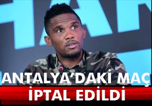 Samuel Eto'o'nun yardım maçı iptal edildi!