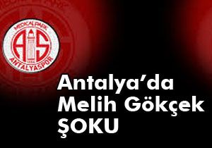 Antalya'da Melih Gökçek şoku