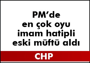 CHP'de en çok oyu eski müftü aldı