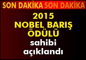 Nobel Barış Ödülü'nün sahibi açıklandı