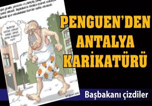 Penguen'in Antalya karikatürü