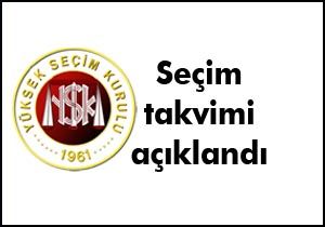 YSK seçim takvimini açıkladı