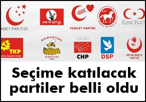 Seçime hangi partiler katılabilecek?