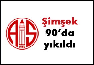 Antalyaspor deplasmanda mağlup