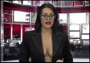 Anahaber bültenine içine bir şey giymeden çıktı