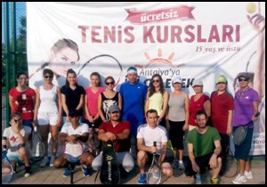 Büyükşehir'den ücretsiz tenis kursu