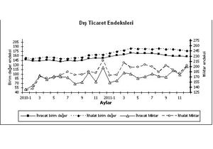 TUİK, dış ticaret endekslerini açıkladı