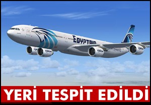 Mısır uçağının yeri tespit edildi