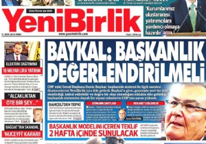 Baykal; 'Başkanlık değerlendirilmeli'