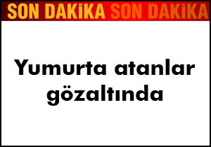 Yumurta atanlar yakalandı